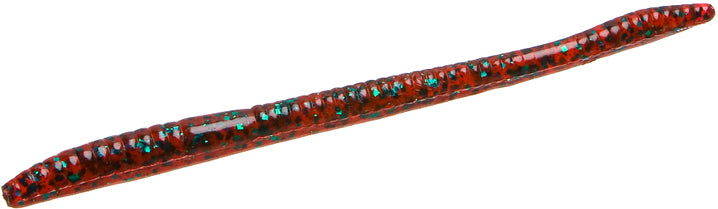 Zoom Finesse Worm 4.5" 20pk - Red Bug