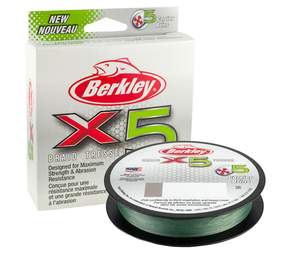 Berkley X9 Braided Line Lo-Vis Green 165yd 8#