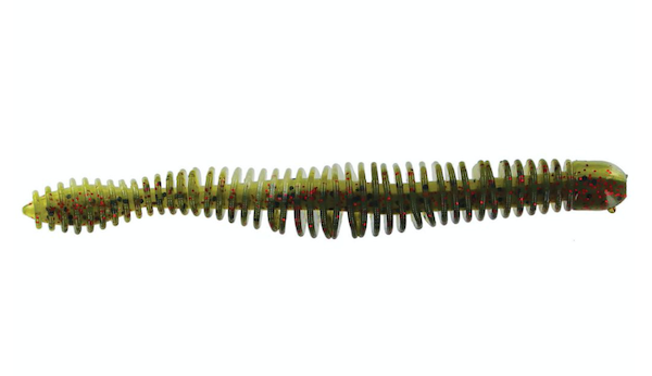 Big Bite Baits Coontail Worm 4.75" 7pk - Watermelon Red Ghost