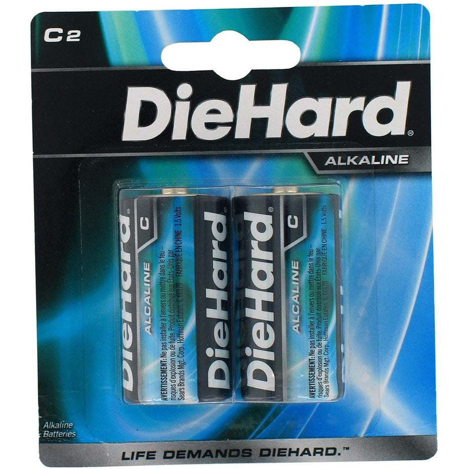 Die Hard Alkaline Batteries C-Cell - 2 Pack