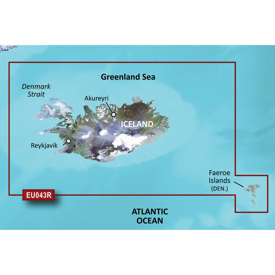 Garmin BlueChart® g3 HD - HXEU043R - Iceland & Faeroe Islands - microSD™/SD™