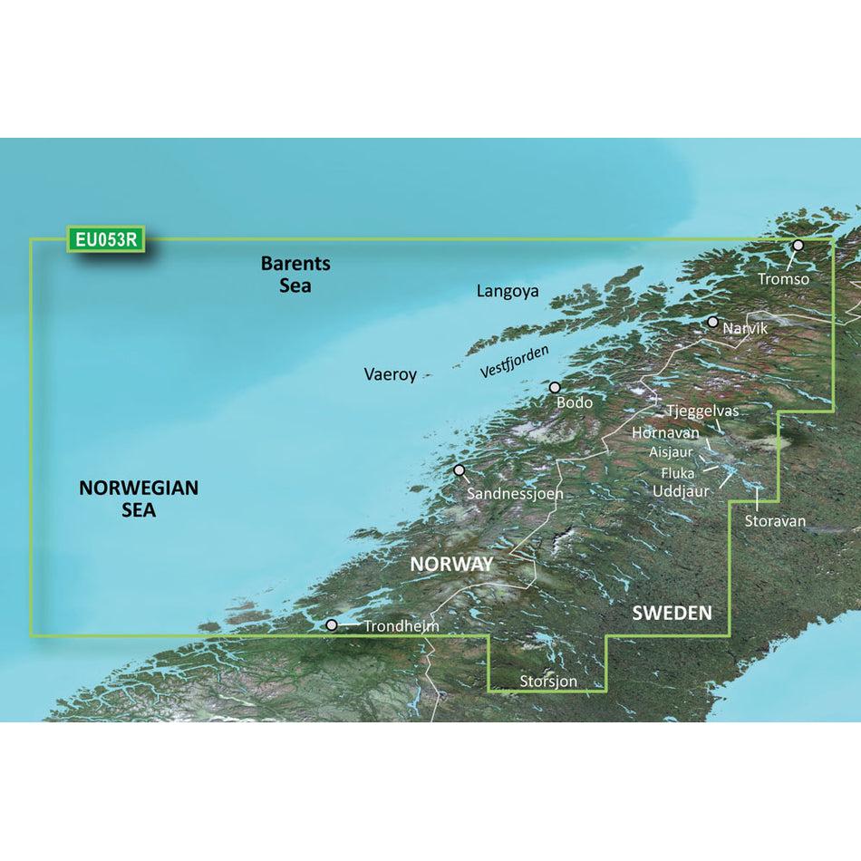 Garmin BlueChart® g3 HD - HXEU053R - Trondheim - Tromso - microSD™/SD™
