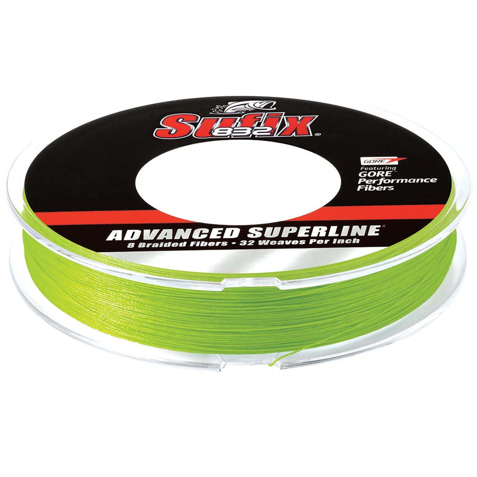 Sufix 832® Advanced Superline® Braid - 10lb - Neon Lime - 300 yds