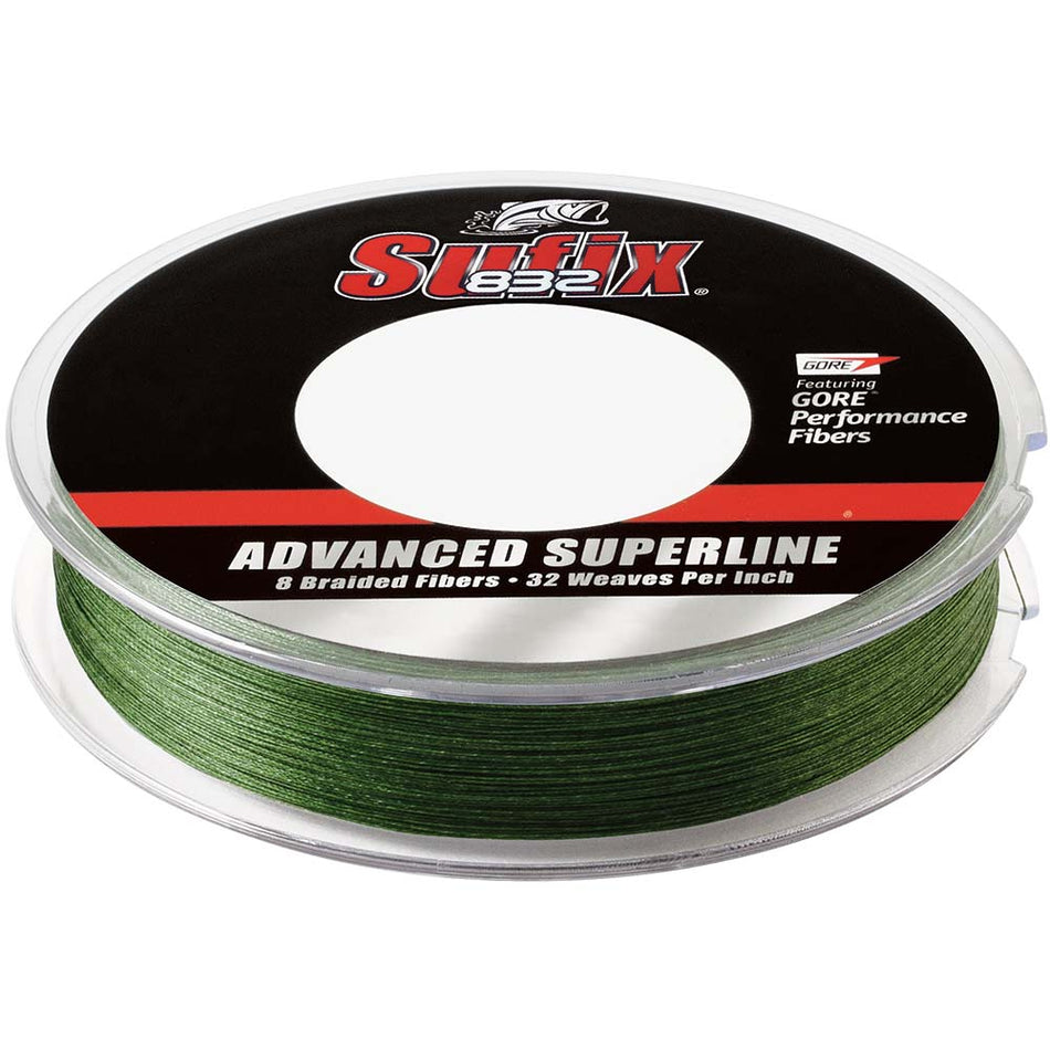 Sufix 832® Advanced Superline® Braid - 15lb - Low-Vis Green - 300 yds