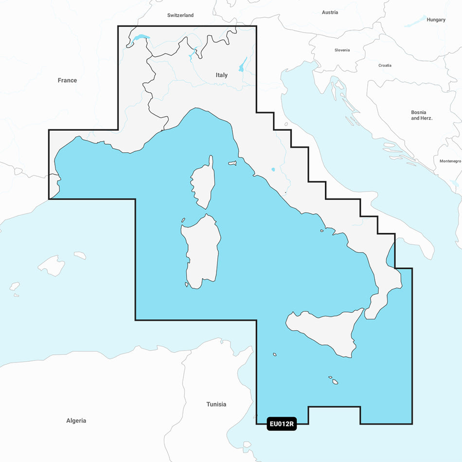 Garmin Navionics Vision+ NVEU012R - Mediterranean Sea, Central & West - Marine Chart