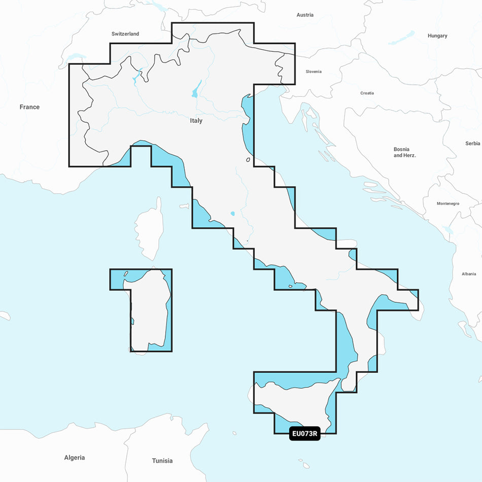 Garmin Navionics Vision+ NVEU073R - Italy, Lakes & Rivers - Marine Chart