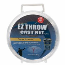 Fi-Tec EZ Throw Cast Net Clear-Mono 5' 3/8Oz 1Lb