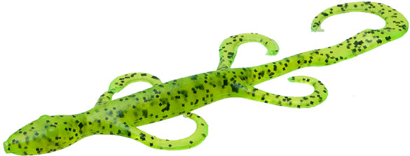 Zoom Lizards 6" 9pk - Chartreuse Pepper