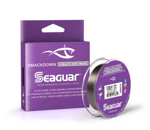 Seaguar Smackdown Stealth Gray Braided Line - 10lb 150yd
