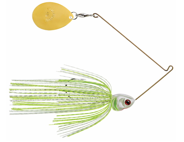 BOOYAH Covert Series -White Chartreuse Silver Scale / Pearl Chartreuse #4.5 Gold Colorado -1/2 oz