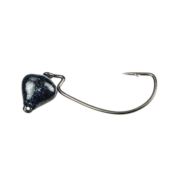 Strike King Jointed Structure Head 1/2oz - Black Blue 2pk