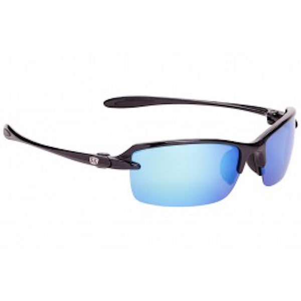 Strike King Plus Polarized Glasses - Black/Blue Mirror