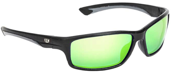Strike King Plus Polarized Glasses - Black/Green Mirror