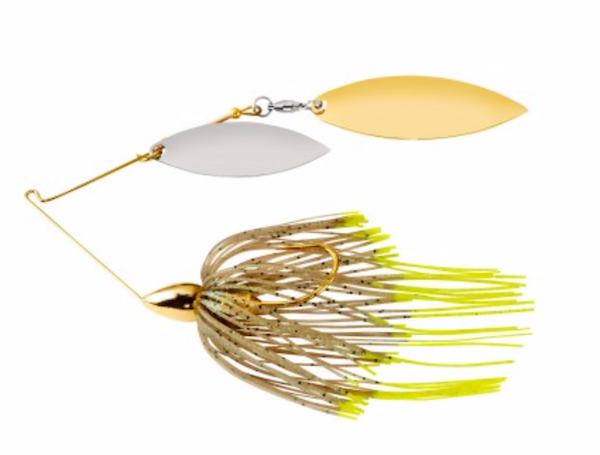 War Eagle Gold Double Willow Spinnerbait - Hot Mouse