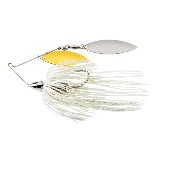 War Eagle Screaming Nickel Double Willow Spinnerbait 1/2oz - White Silver