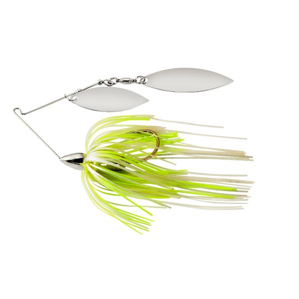 War Eagle Screaming Eagle Nickel Double Willow Spinnerbait 1/2oz - White Chartreuse Pearl