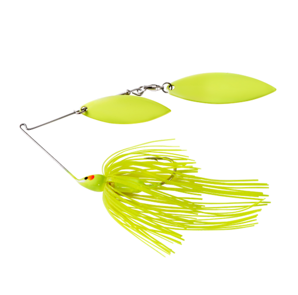 War Eagle Screaming Eagle Painted Head Double Willow Spinnerbait 1/2oz - Chartreuse