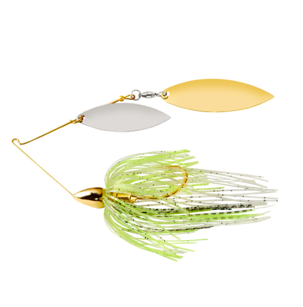 War Eagle Gold Double Willow Spinnerbait - Spot Remover