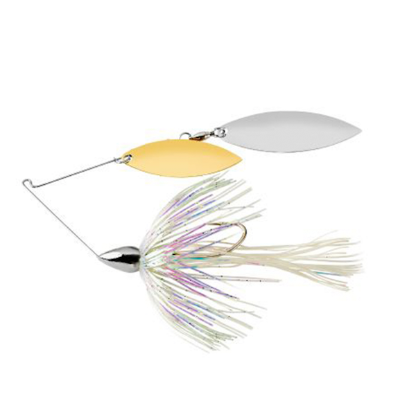 War Eagle Nickel Double Willow Spinnerbait - Shiny Shad