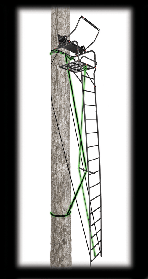 Primal Treestands The Mac Daddy Xtra Wide 22' Deluxe Ladderstand PVLS-601