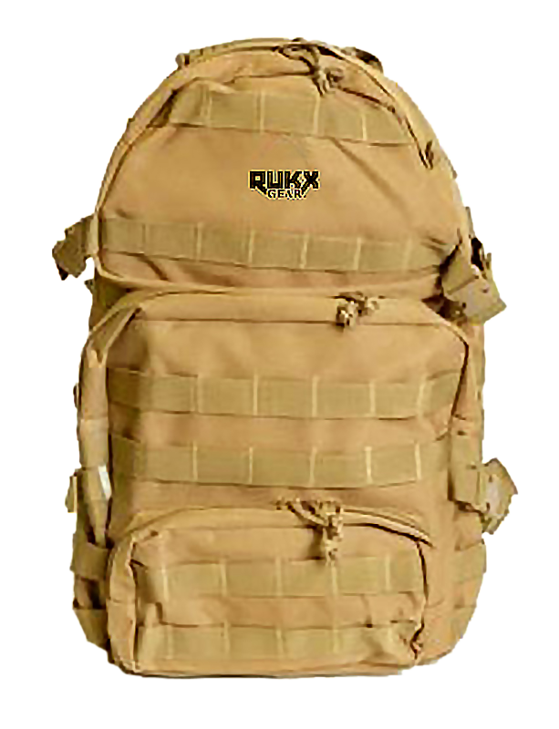 Rukx Gear Tactical, Rukx Atict3dt   Tact 3 Day Backpack Tan