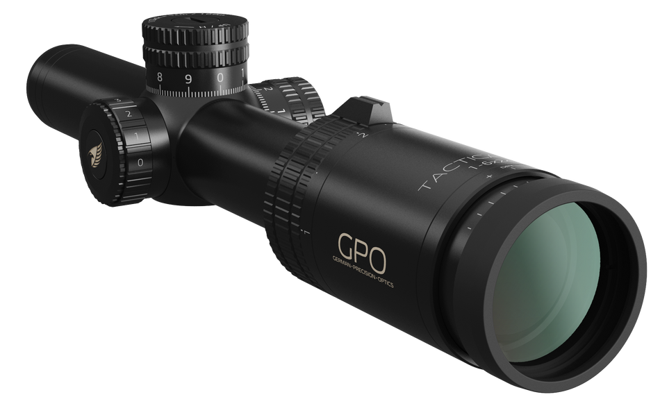 German Precision Optics Gpotac, Gpo R610 Tactical    1-6x24itac    Black