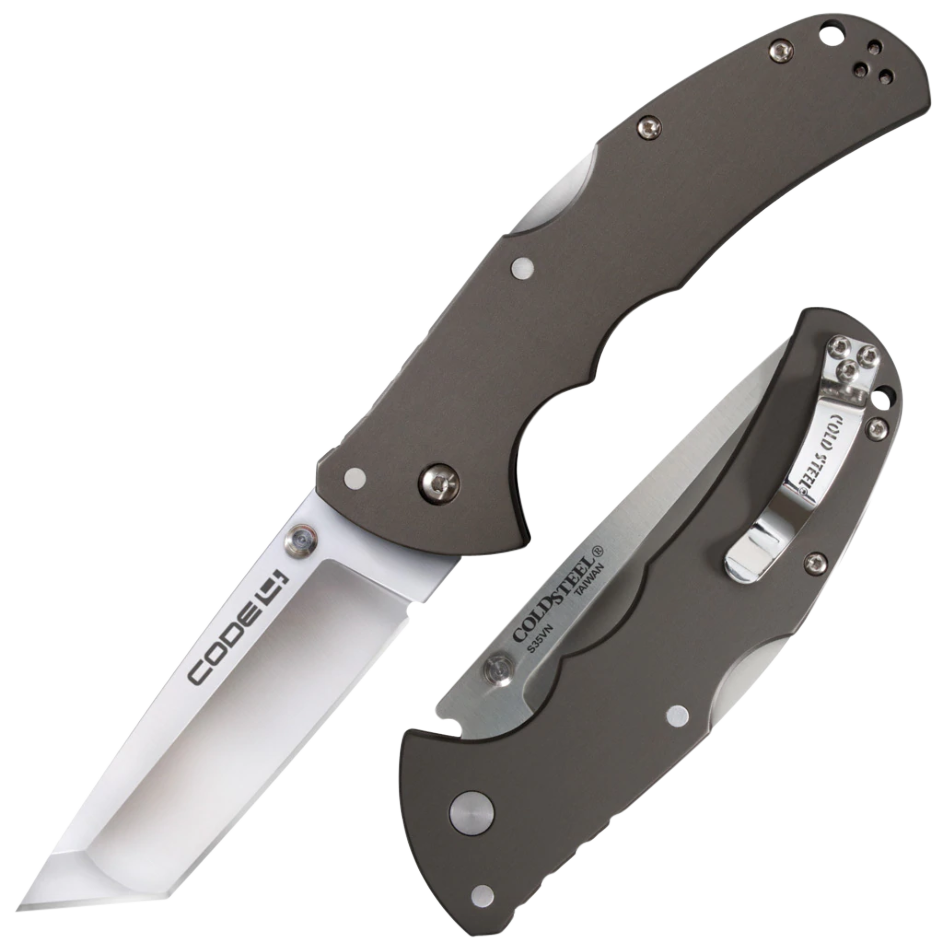 Cold Steel Code 4, Cold Cs-58pt Code-4 Tanto Point, S35vn