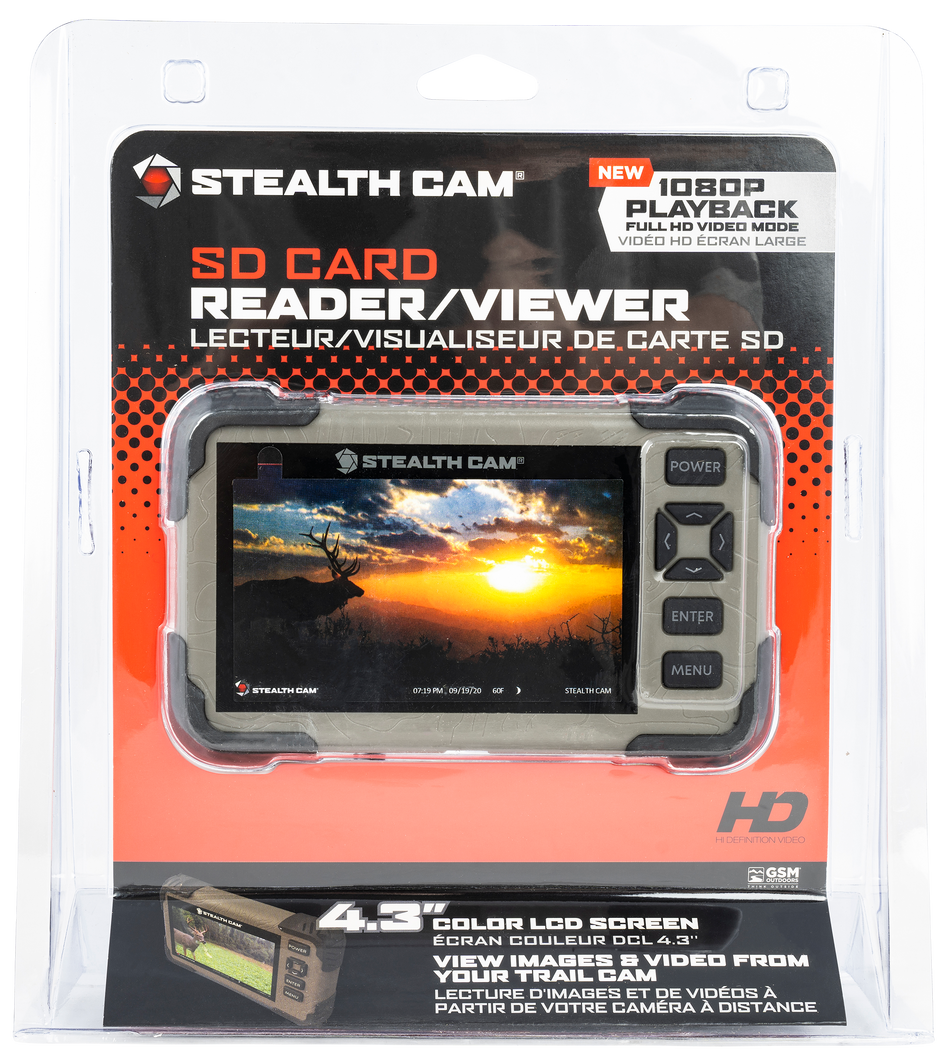 Stealth Cam Sd Card Reader / Viewer, Steal Stc-crv43hd      1080p Compatible 4.3 Screen