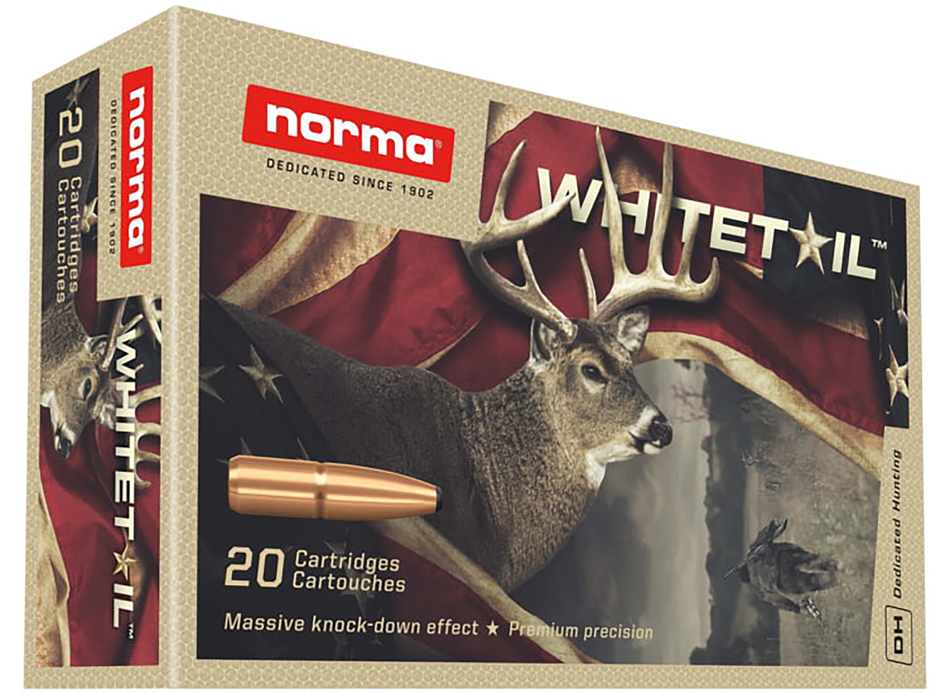 Norma Whitetail .270 Winchester 130gr Brass Cased Centerfire Rifle Ammunition