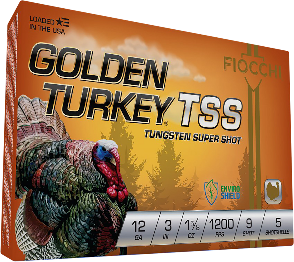 Fiocchi Golden Turkey Tungsten TSS Shotshell 12 Gauge #9