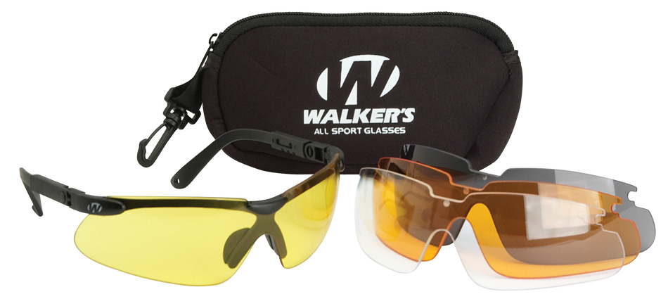 Walkers Game Ear Sport Glasses, Wlkr Gwp-asg4l2     Sport Glasses 4 Lens