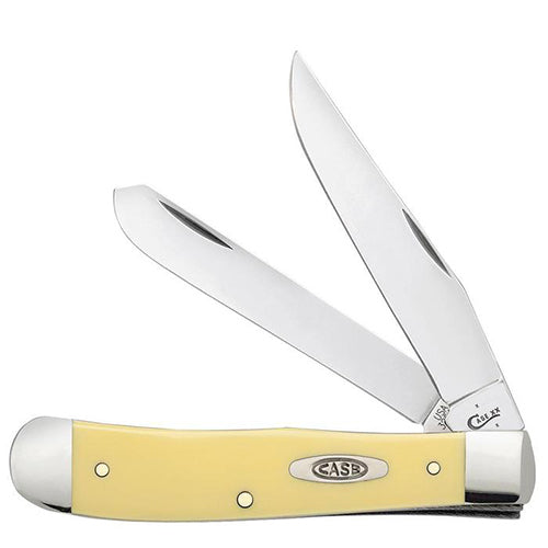Case Knife Yellow Handle Trapper