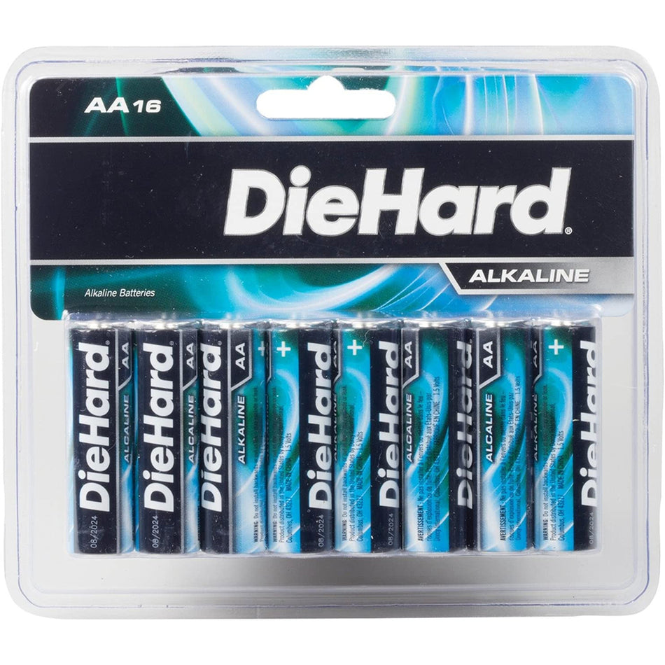 Die Hard Alkaline Batteries AA - 16 Pack