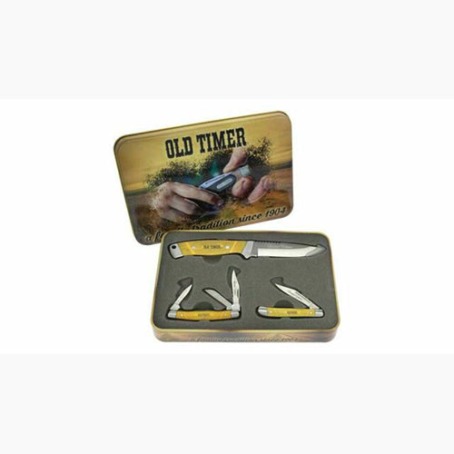 Schrade Old Timer Yellow Polymer Limited Edition Gift Set